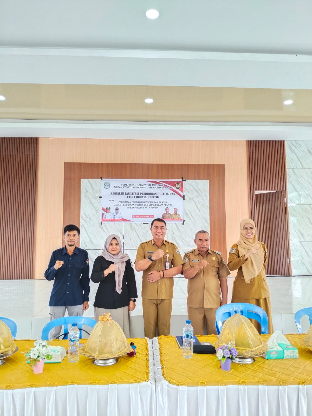 Bawaslu Kabupaten Morowali mengikuti Kegiatan yang di laksanakan oleh Badan Kesatuan Bangsa dan Politik