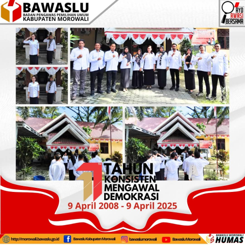 Bawaslu Kabupaten Morowali Mengucapkan Selamat Ulang Tahun Bawaslu RI ke 17 