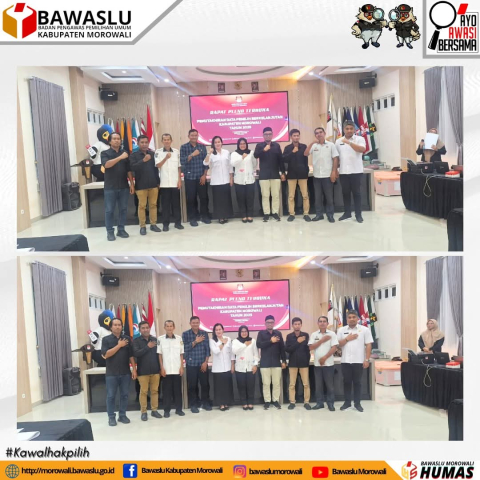 Kegiatan ini berlangsung di Aula Kantor KPU Kabupaten Morowali 