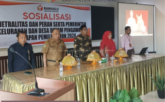 Bawaslu Morowali Gelar Sosialisasi Netralitas Dan Peran Serta Pemerintah Kelurahan Dan Desa Dalam Pengawasan Tahapan Pemilu Tahun 2024