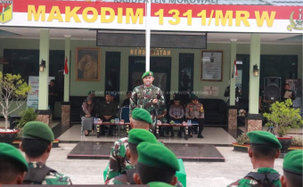Bawaslu Morowali Ikut Serta Dalam Apel Sinergitas TNI & Polri Morowali