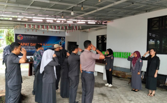 Bawaslu Kabupaten Morowali Melaksanakan Apel Pagi 